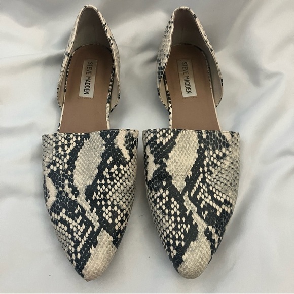 Steve Madden Talent Snakeskin Print Flats size 9 - Picture 1 of 5
